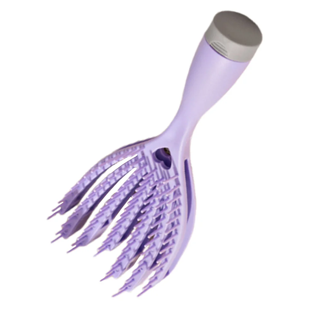 Brosse à cheveux portable à usage touristique, peigne creux, poignées sèches, mini poignées en verre, angling pour Curly Miss