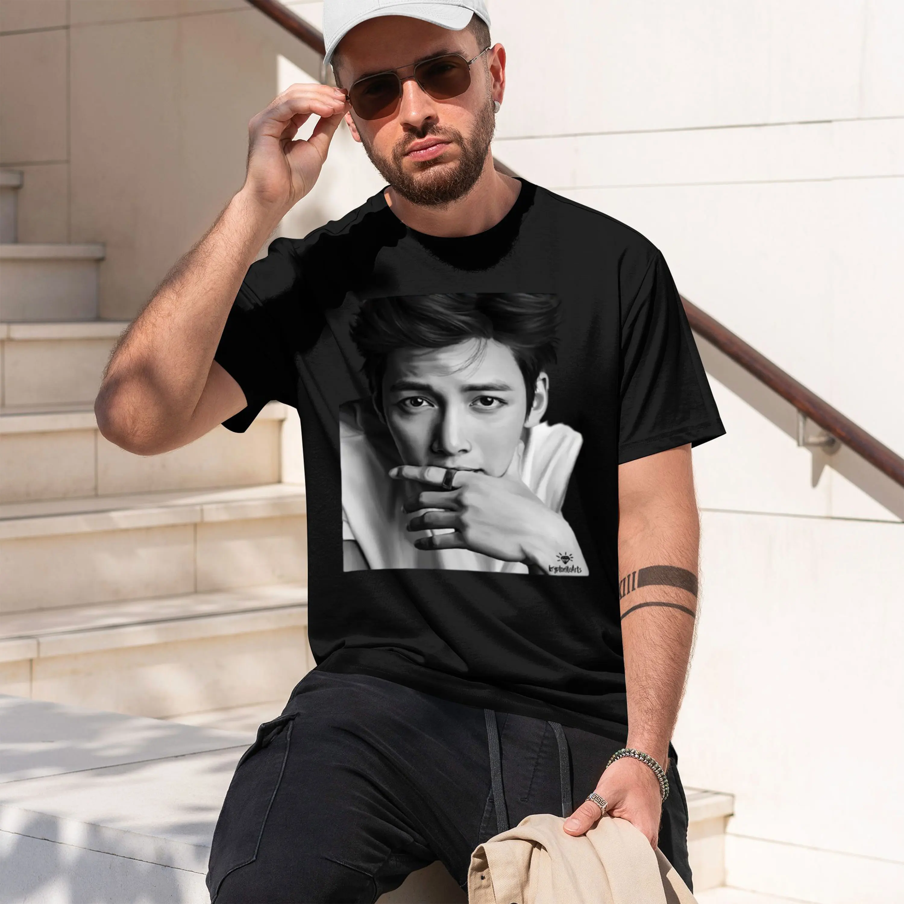 Super hanome Ji ang Wook T-Shirt t shirts for man grh tees t shirt lised T-Shirt 2026 New Model Short-sleeve crewneck T-Shirt Cl