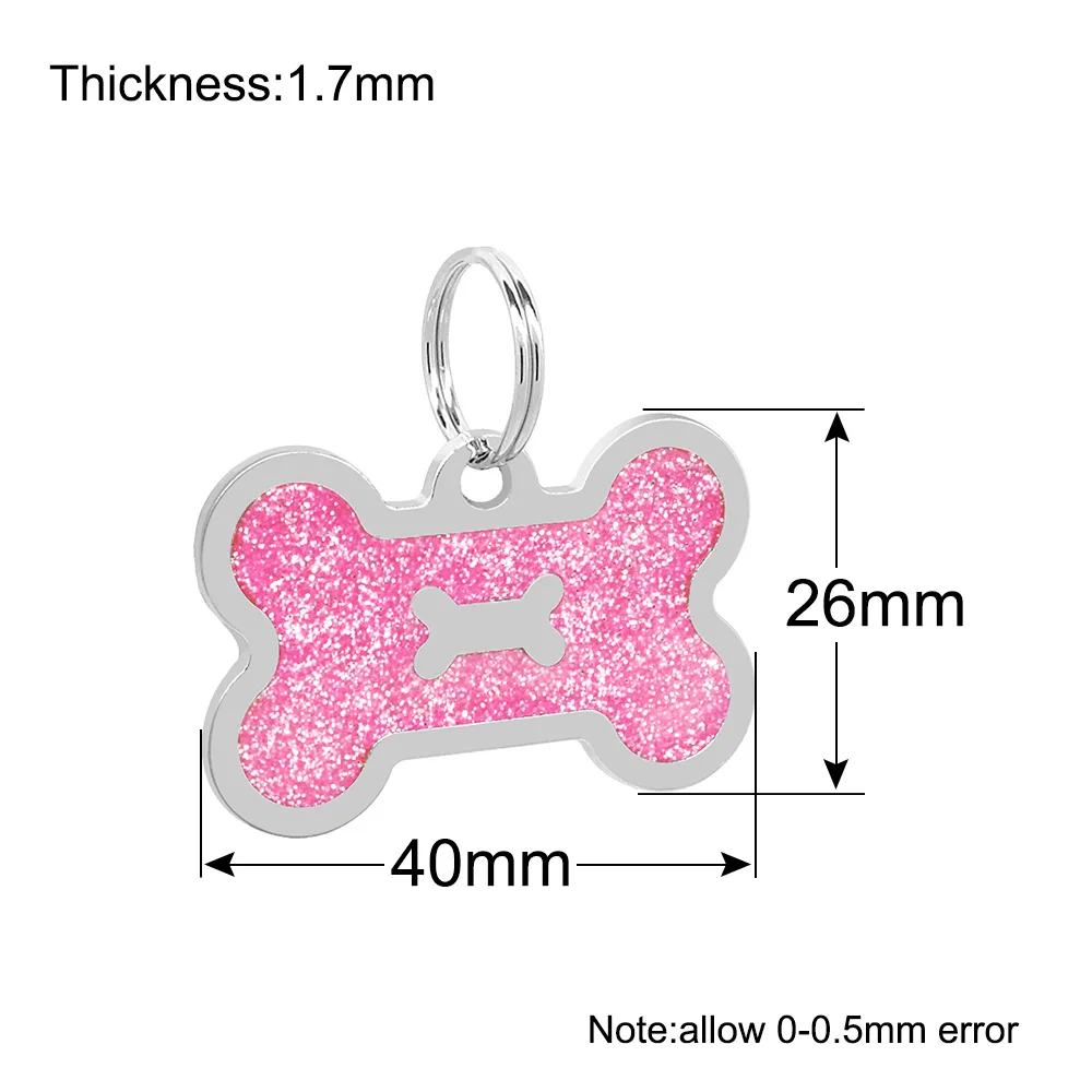 Wholesale 20Pcs Customized Dogs Collars Harnesses Dog Sheet Personalized Dogs ID Tag Cats Collar Dog Name Phone Pet Product