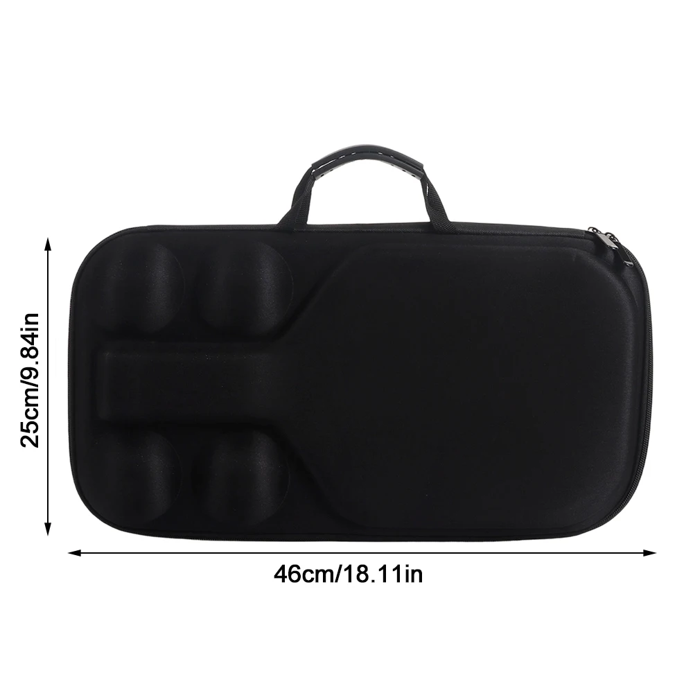 Hard Shell Pickleball Racket Storage Bag Waterproof EVA Protective Cover Pickleball Paddle Bag Fits 2 Paddles And 4 Balls
