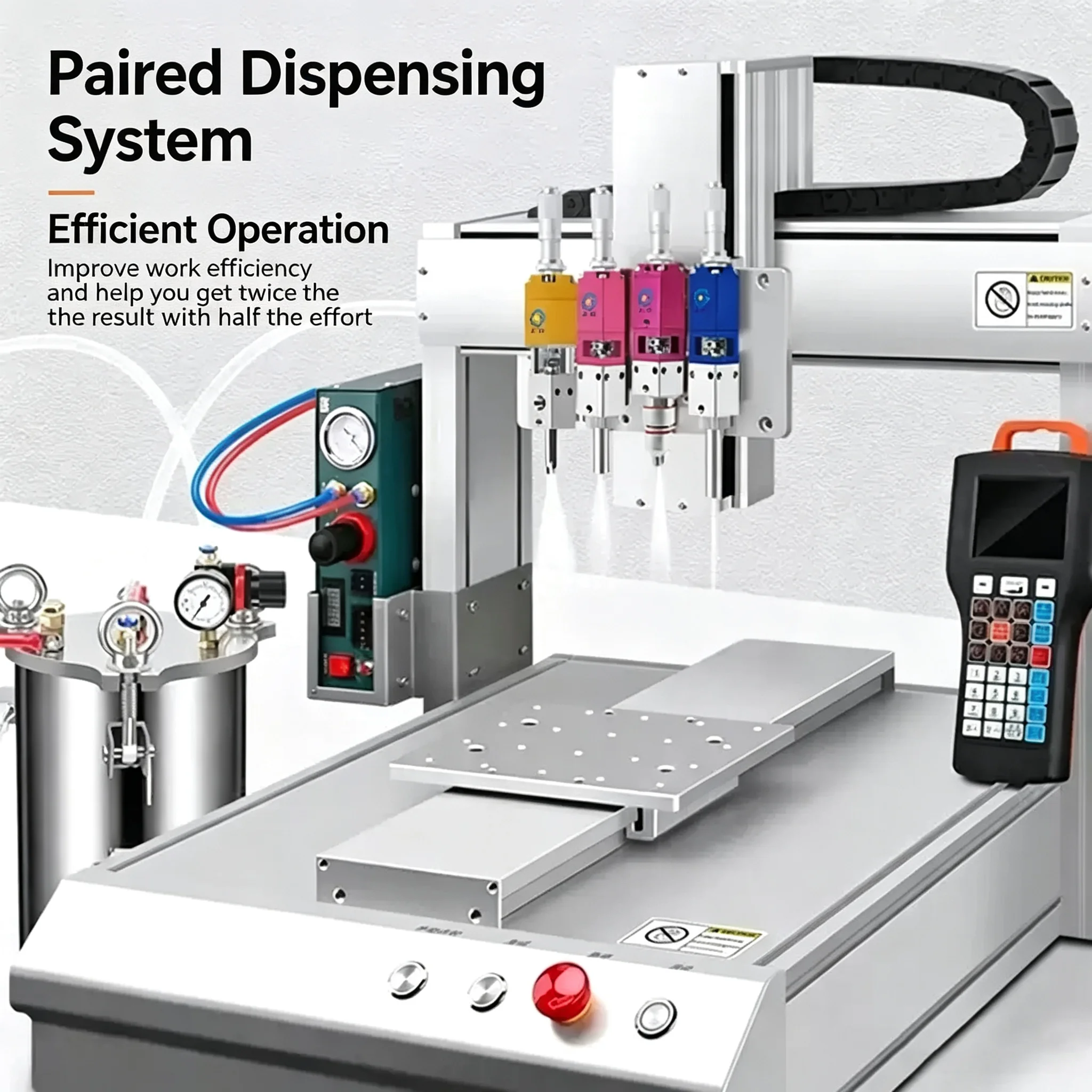 Precision Atomized Liquid Point Spray Dispensing Valve SY Pneumatic Injection Top Needle Micrometer Precision Coating Valve