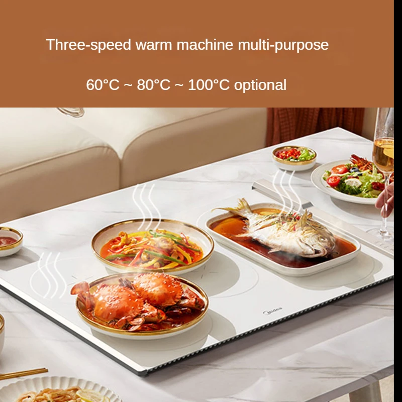 Midea Electric Dishes Warmer Folding Temperature Regulation Heating Table Mat Household Rapid Temperature Rise Food Warmer 220V