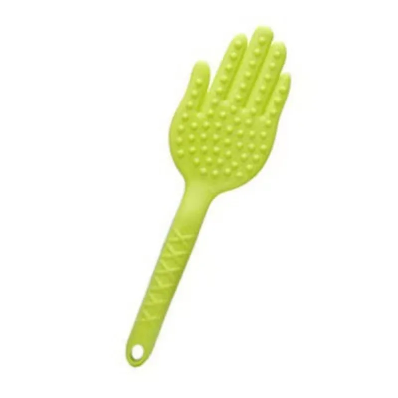 مساج Silicone Meridian Slap Board Gua Sha Plate Beating Massage Bat for Back Body Massager Detox Massage Stick Blood Circulation