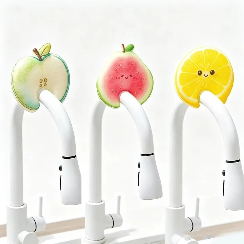3Pcs Absorbent Kitchen Dishwashing Sponge Quick Dry Foam Quickly Fruit Shaped Cleaning Sponge Thickened Compressed Cellulose