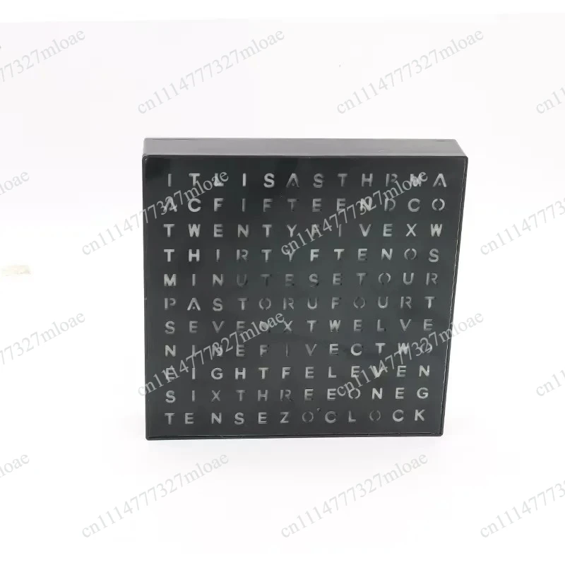 English Display Reading Schedule Office Learning Reading Time LED Alphabet Wall Clock Fashion Creative Desktop Accessories