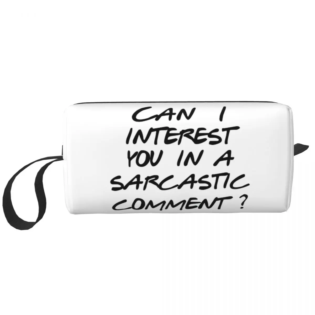 Can I Interest You In A Sarcastic Comment Cosmetic Bag Makeup Bags Matthew Perry Quotes Water Resistant Toiletry Bag Storage Bag