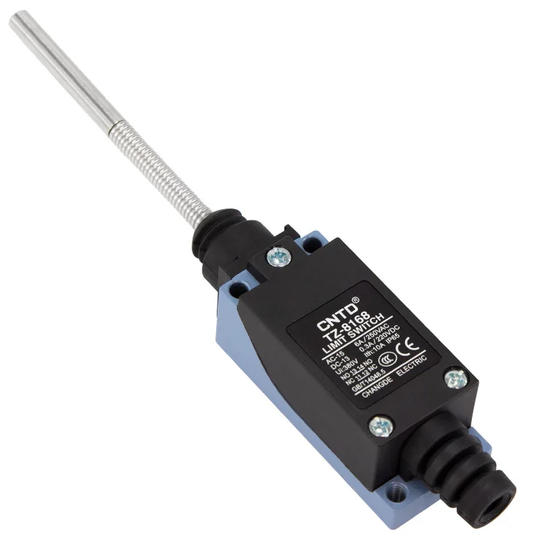 CNTD Changde Electric Limit Travel Switch Micro TZ-8168 Long Rod Stainless Steel Rod Elevator Self-Reset