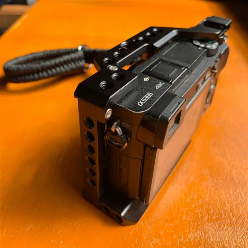 Video Rig Mounting Camera Cage For Sony A6100 A6300 A6400 A6500 Accessory Case Handheld Bracket Cold Shoe Mic LED Light