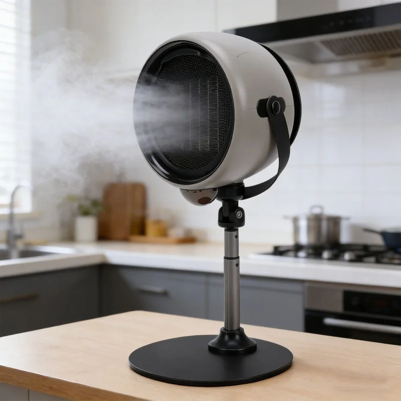 Mini Portable Desktop Range Hood Exhaust Fan Low Noise Lightweight For BBQ Hotpot Cooking Kitchen