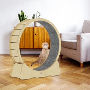 Stille Katze Running Rad Laufband Übung Holz Spielzeugspiel Grab Rastejando Shelf Cat Möbel Rad für Sport 10 Hauptverkaufsrad für Katzenlauf - №10
