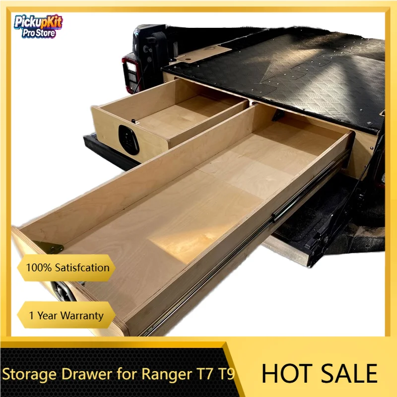

4x4 Camping Drawer System for Ranger T7 T9 Pickup Truck Bed