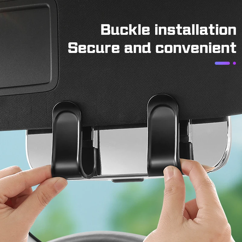 For Mercedes Benz Car Sun Visor Glasses Box Portable Accessorie Sunglasses Case AMG W204 W205 W203 W211 W212 W213 W201 W210 W124 view 2