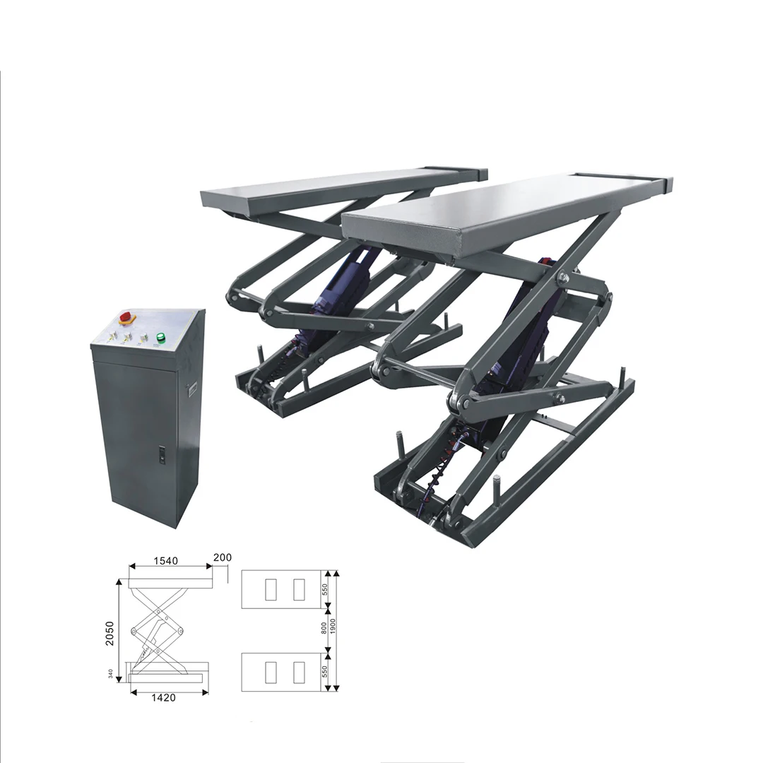 Hydraulic Underground 3500kgs Safety Lock Scissor Lift