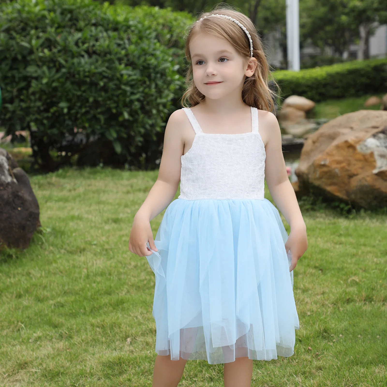 Girls Summer Vest Dress Style Children Style Suspender Skirt Beach Dress Kids Dresses For Girls Princess Costumes For Girls
