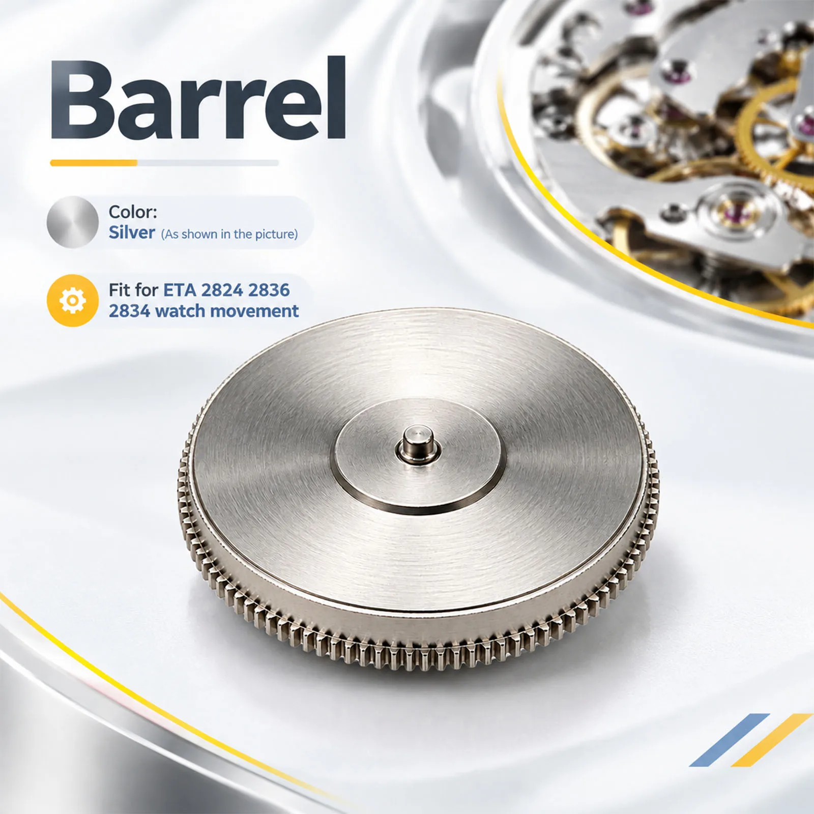 Barrel Watch Movement Replacement For ETA 2824 2836 2834 Watch Accessories