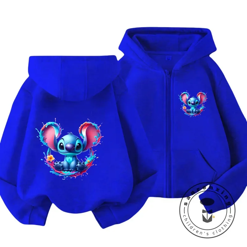 Children\'s Clothing Stitch Cartoon Hoodie+pant Boys Girls Casual Long Sleeved Sweatshirts 2 13 Years Old Kids Casual TOPS