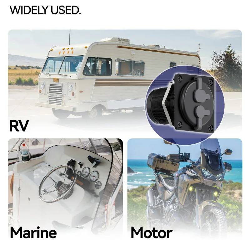 Starlink Gen 3 Ethernet panel RJ45 embedded mini power DC cable for yachts, RV camping trailers