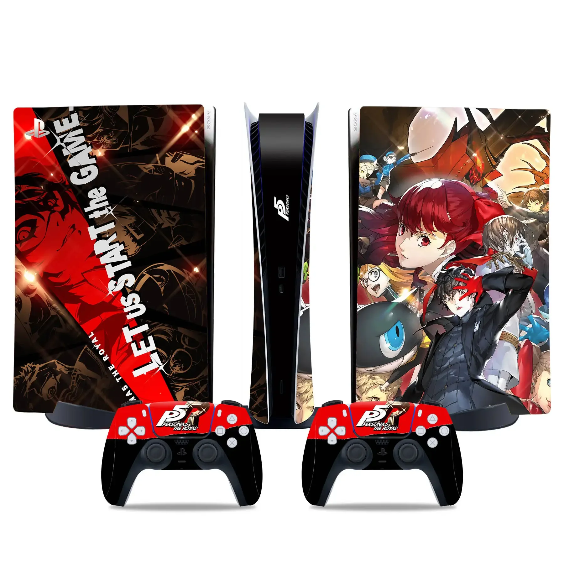 P5 Persona5 PS5 digital edition Skin Sticker Decal Cover for PS5 digital Console and 2 Controllers PS5 Skin Sticker