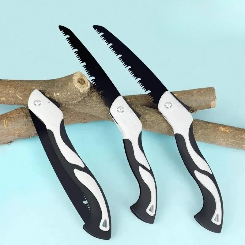 Folding Hand Saw for Wood Branches, Cutting, Tree Trimming, Camping, Backpacking, Hiking, Ergonomic, No-Slip Handle