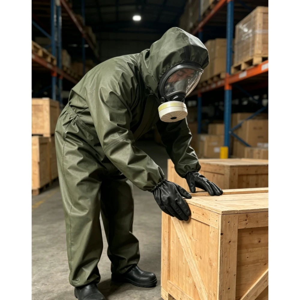 Lightweight Chemical Nuclear Barrier Garment  Biochemical Lab Leak-Proof, Non-Toxic Composite for Emergency Response