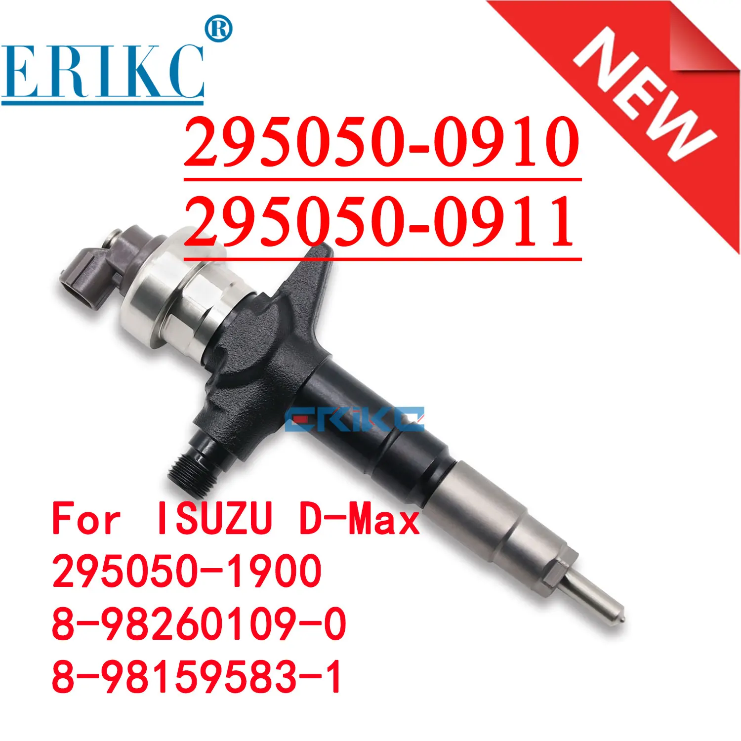 

295050-1900 Diesel fuel injector 295050-0911 295050-0910 for Isuzu 4JJ1 Chevrolet D-MAX 2.5 DCRI300910 8-98260109-0 8-98159583-1