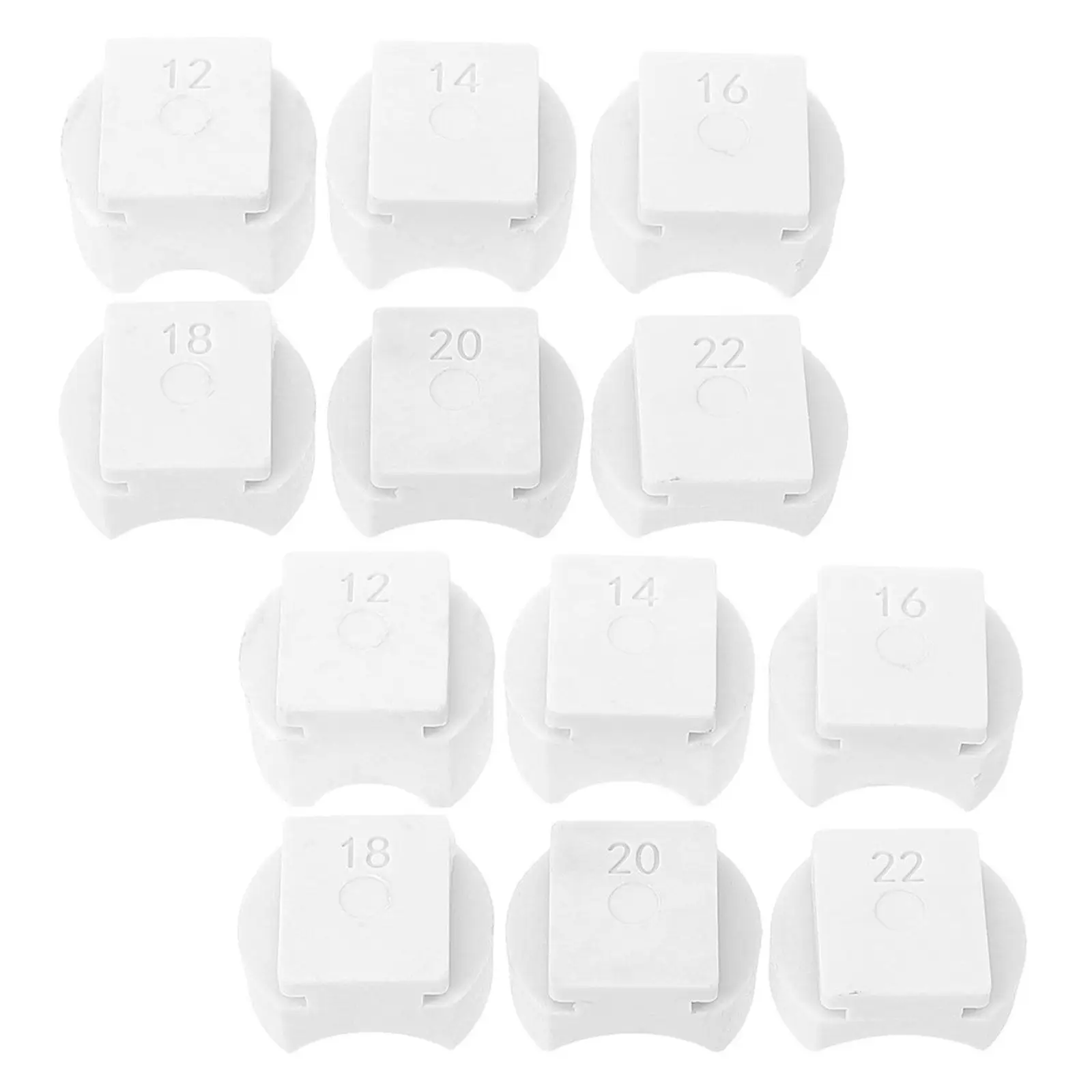 

Набор из 18 матриц для пресс-форм для ювелирных изделий, незаменимый инструмент для гибки маленьких колец, сменные детали для мастерских DIY, аксессуары для формовки украшений