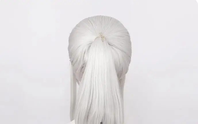 Cosplay Wig Silvery White Cosplay Wigs Halloween Heat Resistant Women Halloween