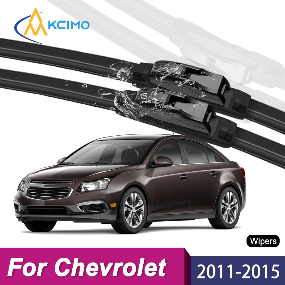 

2Pcs Silent Smooth Rubber Wiper Set For Chevrolet Cruze J300 2011–2015 Perfect Replacement Wiper Kit