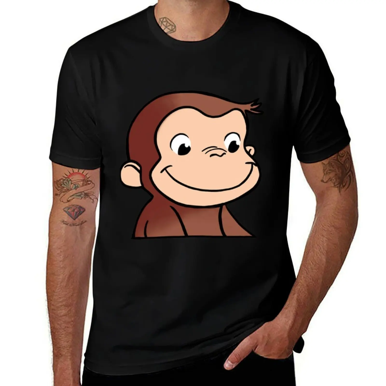Curious George (3) T-Shirt Casual Street Style Short Sleeve Tee T-Shirt