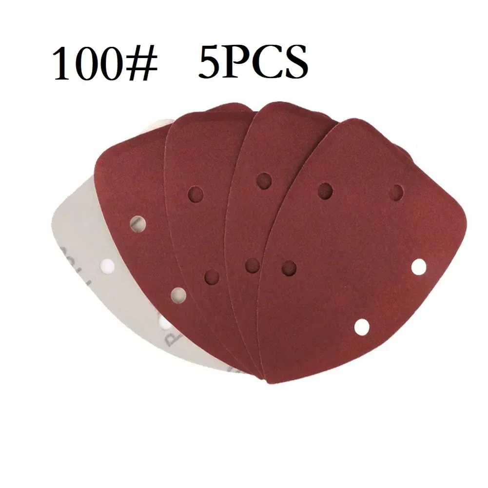 5 PZ 140*98mm Carta Vetrata Triangolo Gancio e Anello Triangolo Levigatrice Carta Vetrata Disco Abrasivo Per Lucidare Utensili Abrasivi Accessorio