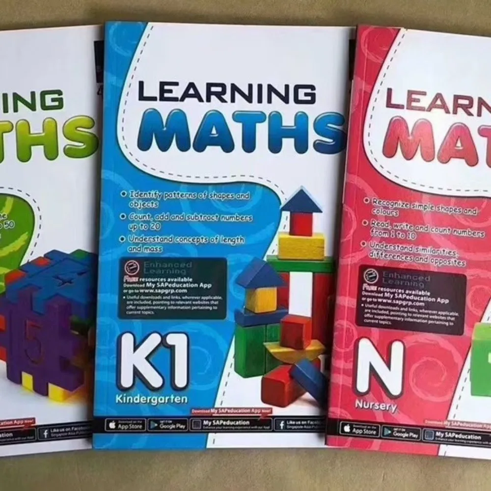 1 Book Sap Learning Mathematics Book Grade 1-6 Children Learn Math Books Singapore Primary School Mathematics Textbook