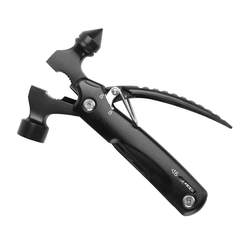 

12-in-1 Multi-Tools Screwdriver, Knife, Bottle Opener, Pliers, Cutters, Hammer, Scale Scraping For Outdoor Hiking Camping