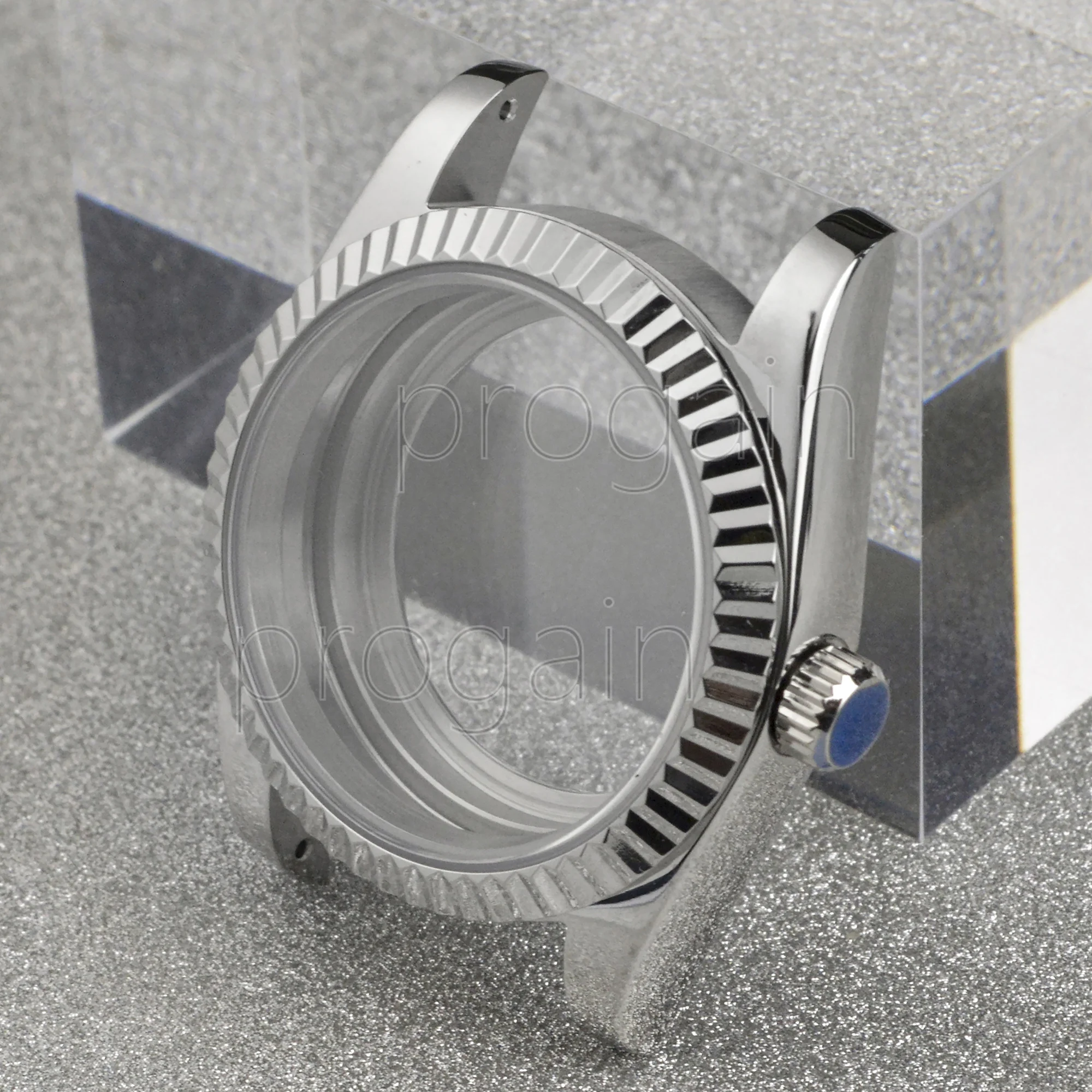 36mm 39mm Stainless Steel Watch Case for Datejust Style 10ATM Waterproof With Sapphire Glass fit NH35 NH36 Mechanical Movement