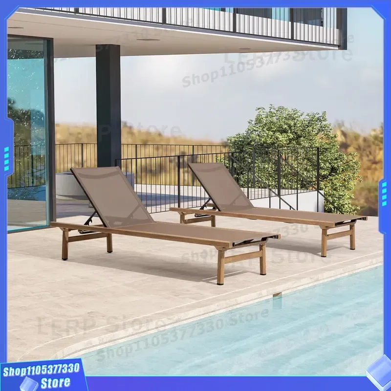 Modern Outdoor Sun Lounger for Garden Poolside Beach Hotel Terrace Leisure Sunbathing Chair with Contemporary Design for