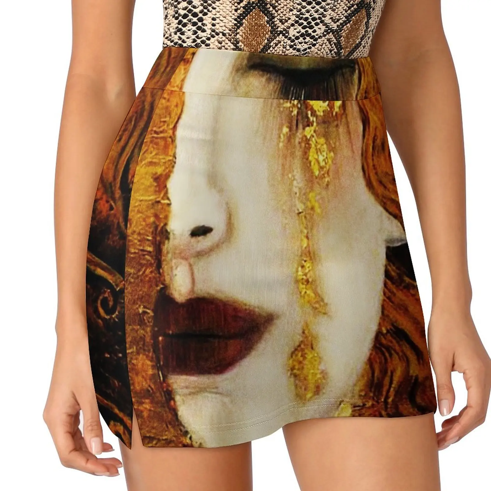 Klimt Golden Tears Mini Skirt sexy skirt Female skirt new in clothes