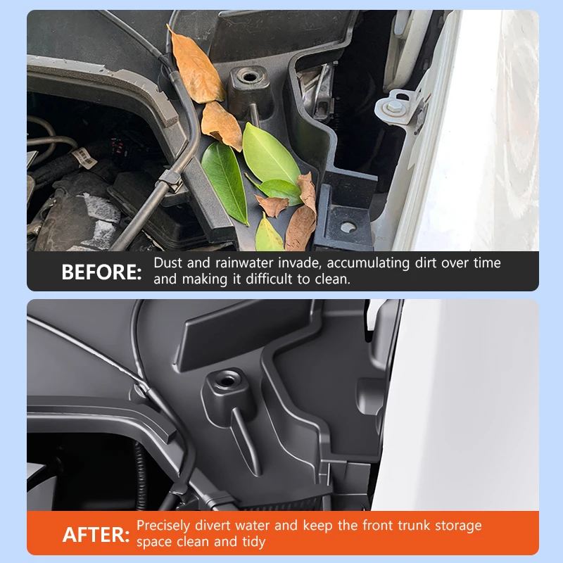 VASTZ for Tesla Model Y Front Cabin Debris Filter Cover Dust Cover Protect Car Keep Front Trunk Tidy 2021 to 2024 Accessories