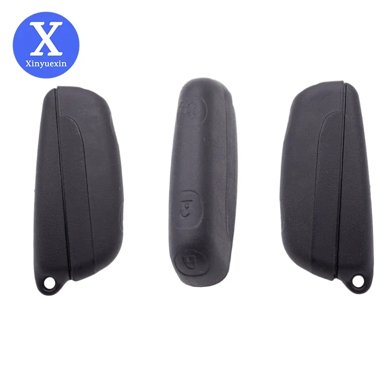 Xinyuexin Car Black Key Shell Fob Fit for SAAB 9-3 9-5 93 95 Replacement Remote Key Case Cover No Blade 3 Buttons Accessory