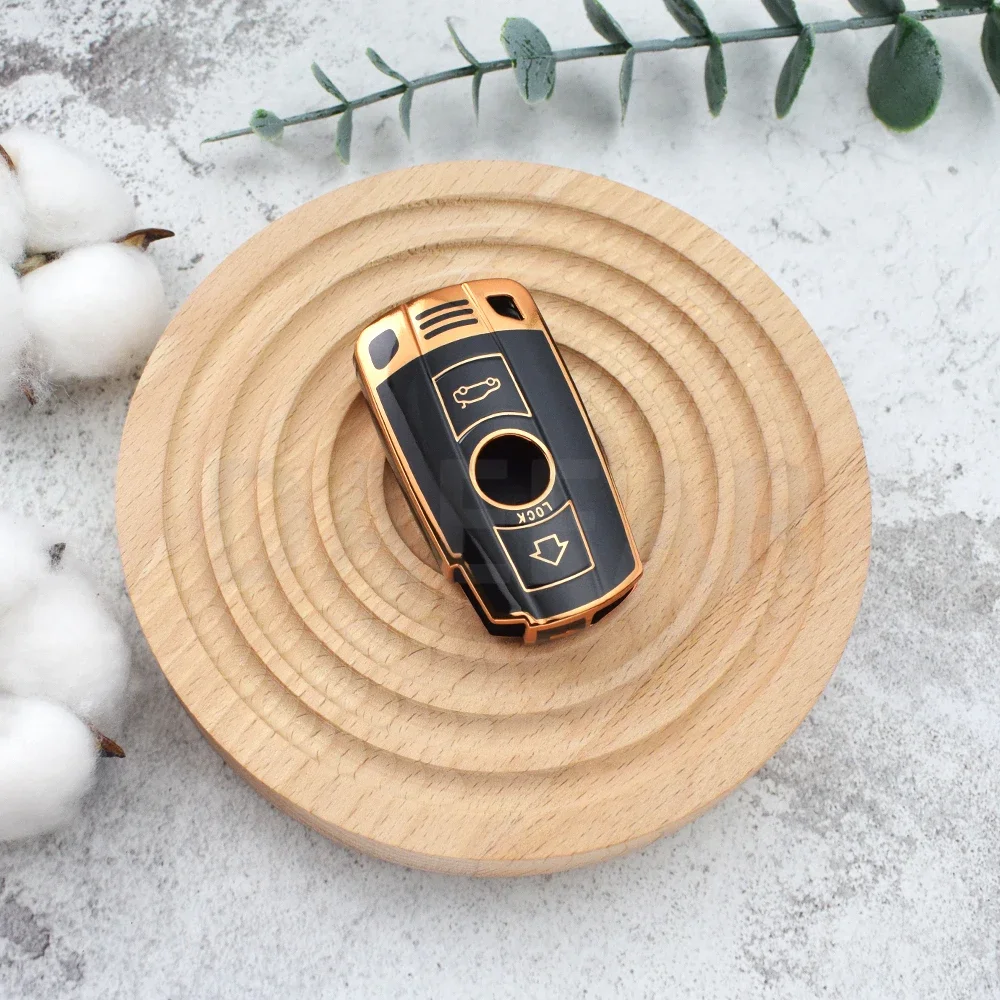 Per BMW E60 E61 E70 E81 E87 E90 E91 E92 X1 X5 X3 1 3 5 6 serie Z4 TPU Car Smart Key Case Cover Fob Protector Shell accessori