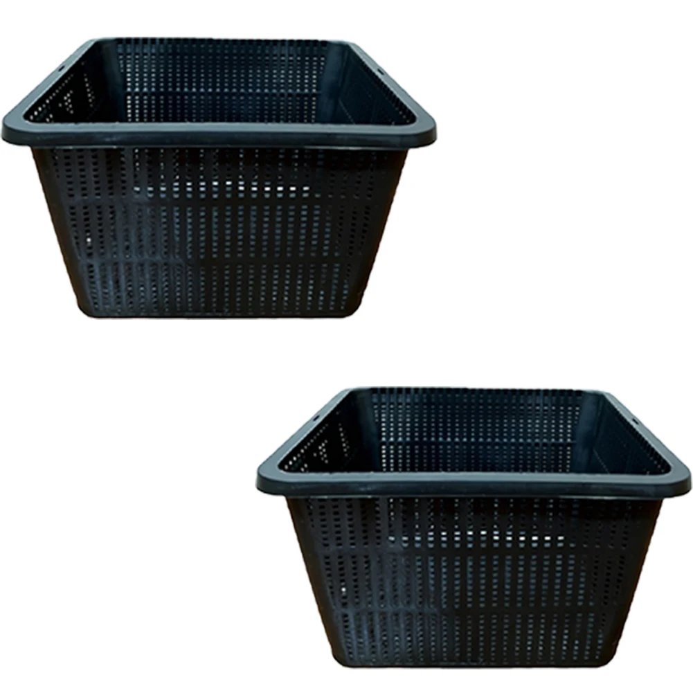 Aquarium Mesh Grow Tray Aquatic Plant Basket Mesh Design For Drainage Promotes Root Aeration For Pond Decoration