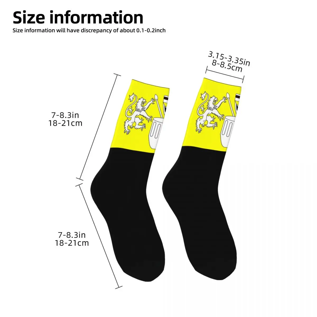 Tour of Flanders Feel Ronde Van VlaPanama en Merch Chaussettes unisexes super douces, Chaussettes chaudes imprimées en 3D Happy Street Style, Chaussettes en élan