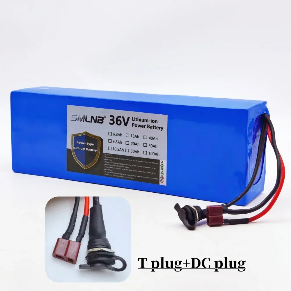 36V 9800mAh 10S2P Large Capacity 21700 Lithium Battery Pack for Electric Scooter Customizable with Multiple Plugs