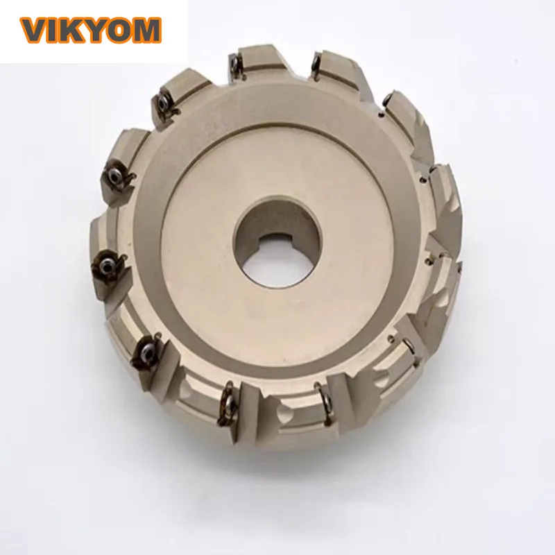 MFB 45 Degree Face Milling Cutter Disc With Rough Coating Double-Sided Stainless Steel Good Shock Resistance Long Service Life