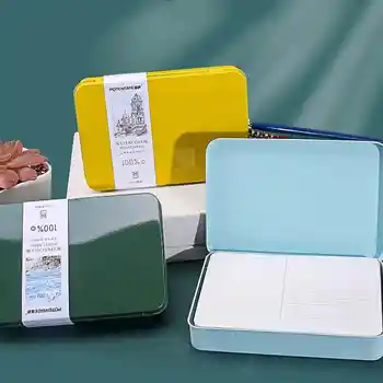 POTENTATE 엽서 수채화 100% 면 종이, 여행 수채화 그림 종이, 주석 포장 미술 용품, 300g, 24 매 A6