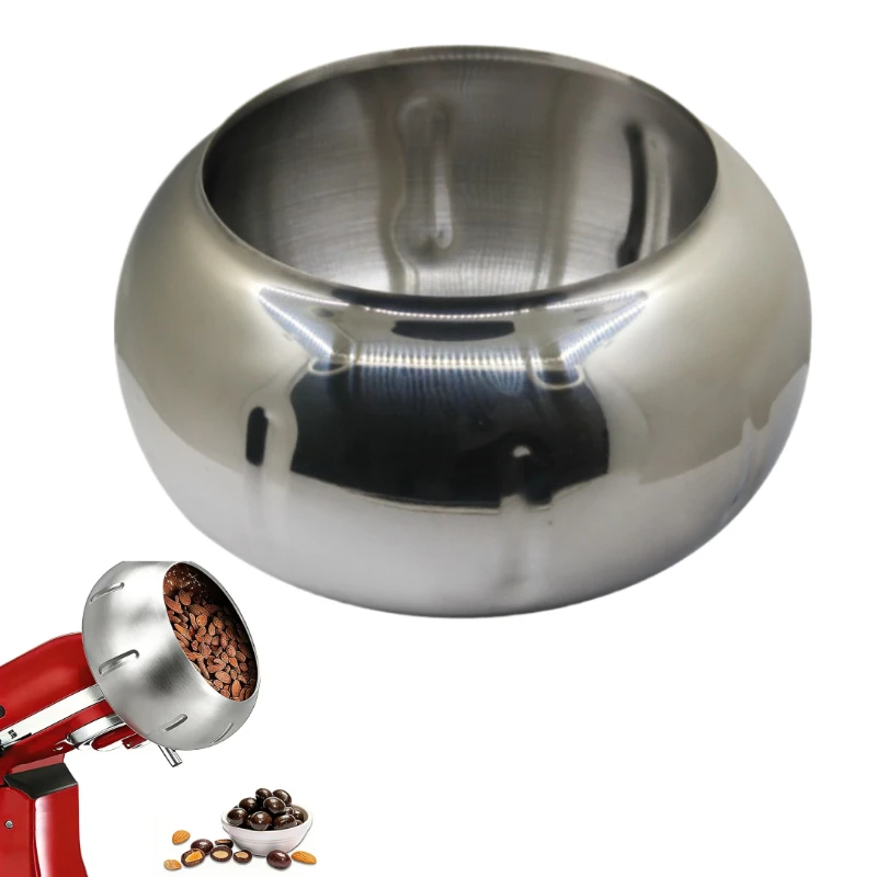 Chocolate Coating Attachments for KitchenAid 4.5-5QT Tilt-Head Stand Mixer Coating Nuts Freeze Dried Strawberries Homemade Candy