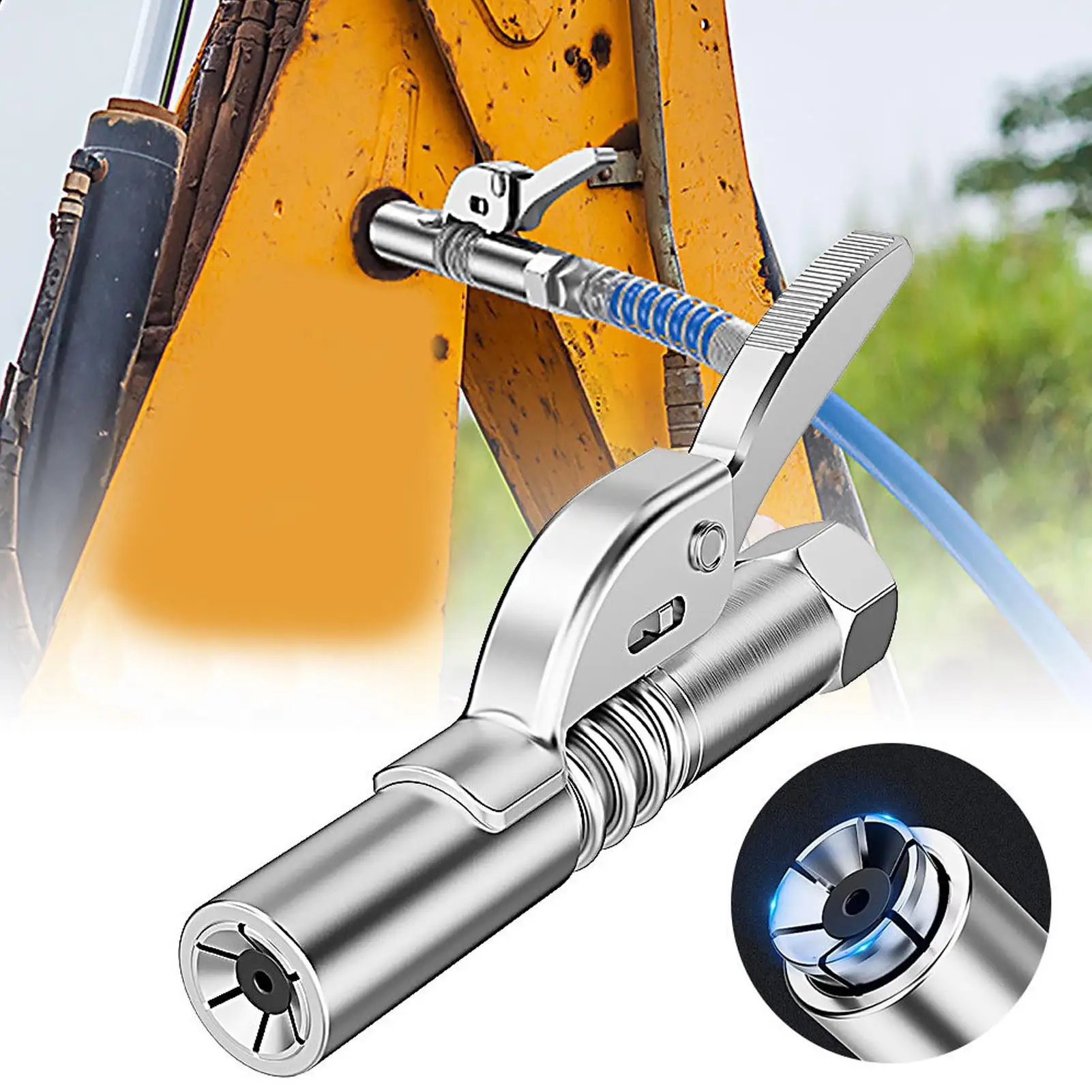 High Pressure Quick Release Lock Coupler for automotive Repair Sturdy and Durable Grease Coupler Replacement Tool