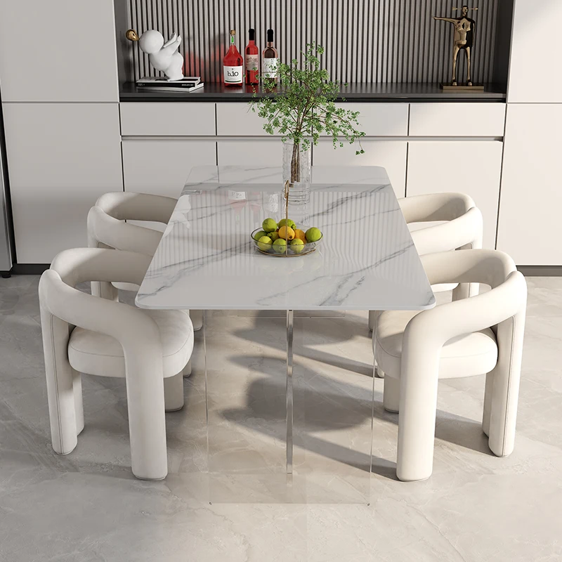 Nordic light luxury dining chair modern cream style designer creative chair restaurant dining table chair home Internet