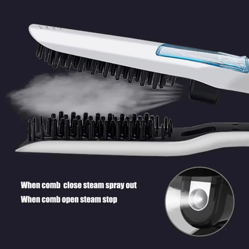 LCD Display Steam Hair Straightener PTC Heated Fast Heating Electric Hair Straightener Anti-scald Scalable