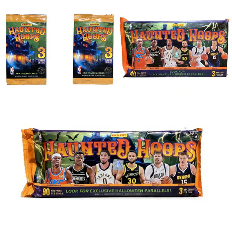 2024 Panini Hoops NBA Halloween Holiday Cards, Limited Edition Single Pack Official Break Collector Rookie & Parallel Cards Gift