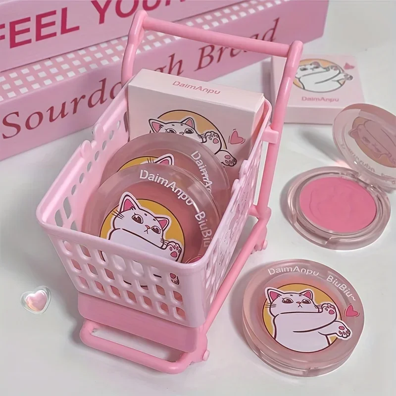 ماتي 3D لون واحد أحمر الخدود الطبيعي الخد تينت مقاوم للماء الوجه الكنتوري مسحوق لينة الكورية نمط الإناث ماكياج اشراق #3