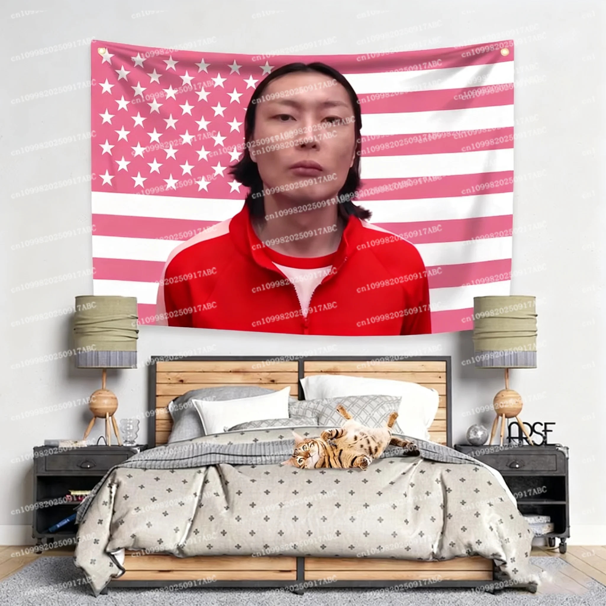 American Flag Tapestry Holes Digital Tapestry Home Tapestry Banner Classic Outdoor Indoor Decoration Room Garage Garden Fan Gift